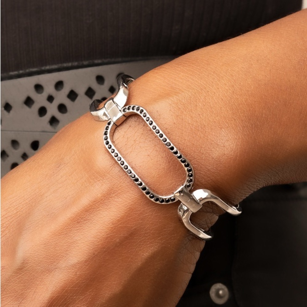 Civic Chic - Black Cuff Bracelet